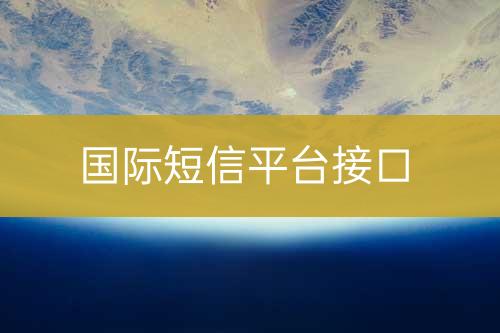 國際短信平臺(tái)接口