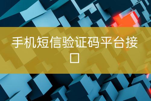 手機(jī)短信驗(yàn)證碼平臺(tái)接口