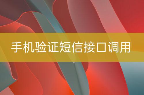 手機(jī)驗證短信接口調(diào)用